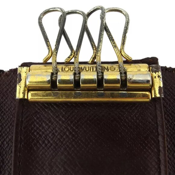 Louis Vuitton key case Damier beige Damier canvas Authentic used T18405 - Picture 7 of 9